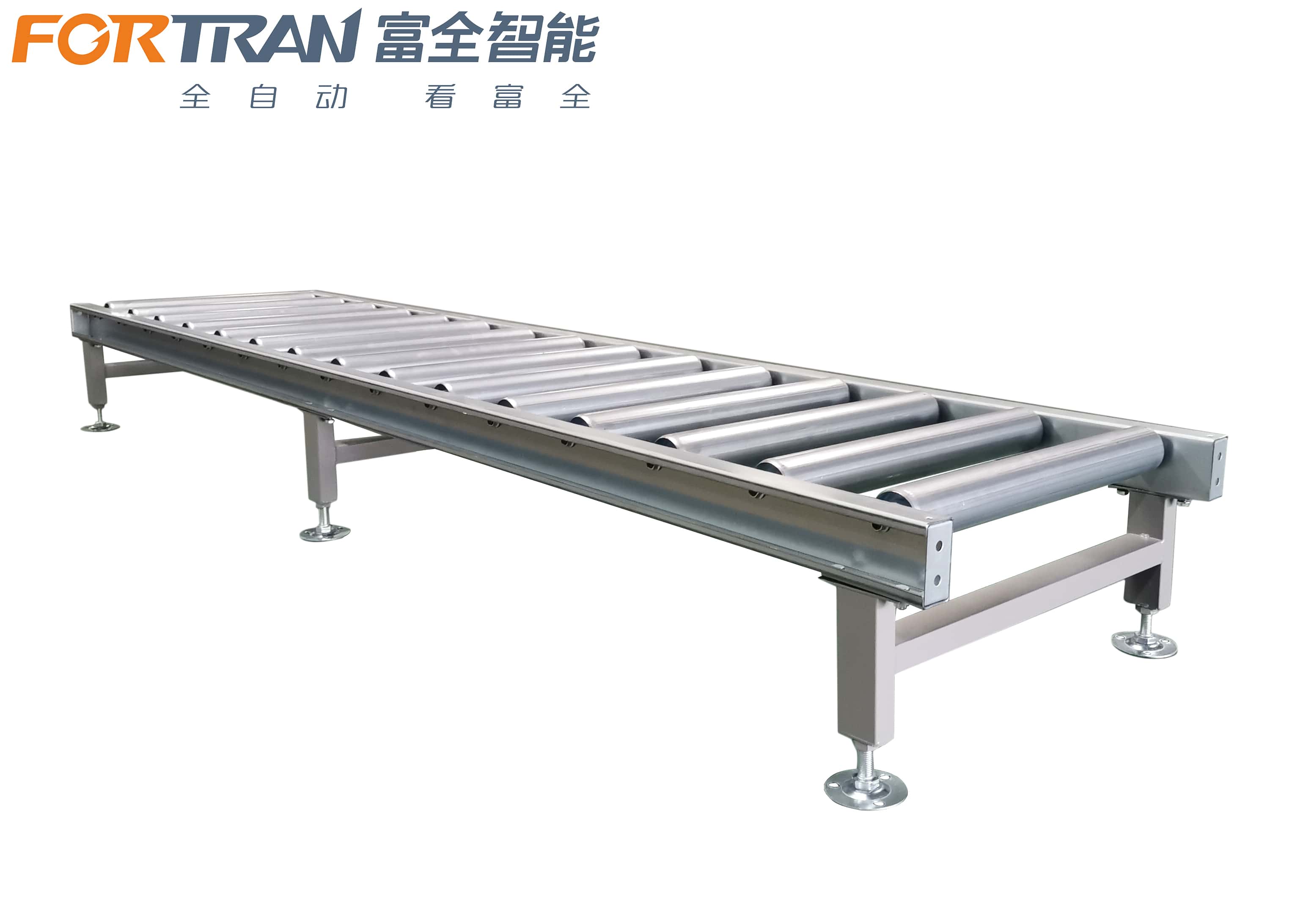 Newly upgraded unpowered roller conveyor line