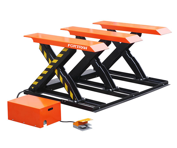 What is the structure principle of scissor lift platform